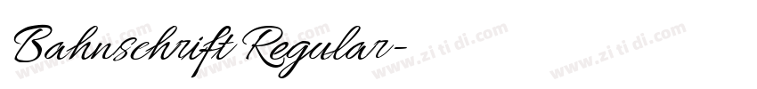 Bahnschrift Regular字体转换